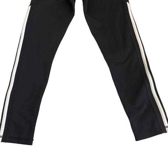 Nearly New! Adidas Black White Stripe Climalite Pants/Leggings - Size Small - Picture 8 of 12